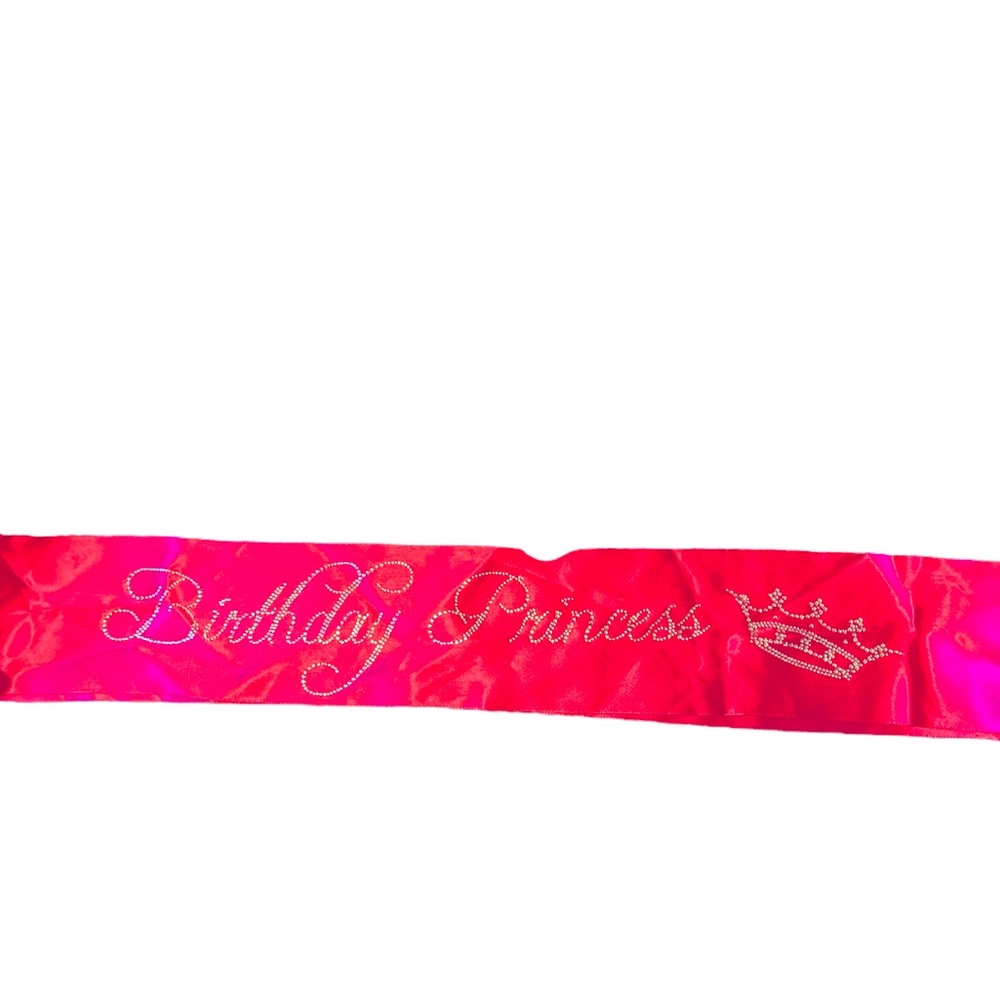 Birthday princess silk sash
